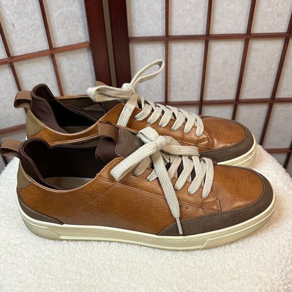 Madden Nyc Other - Men's Tan and Brown Leather Sneakers